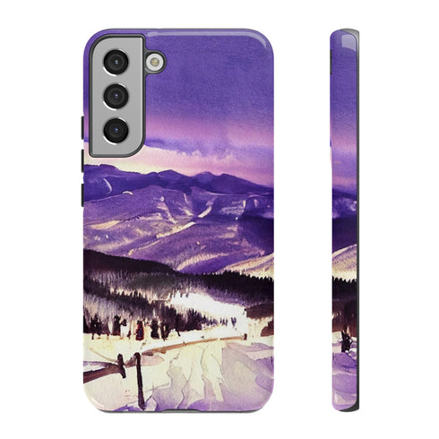 Vail Colorado at Christmas - Impact Resistant Phone Case Samsung Galaxy S22 Plus Glossy